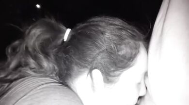 Public park latina milf swallowed raw in parking lot