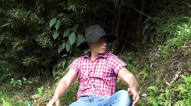 Teen latina explorer fucked raw deep in the forest big cock dripping cum