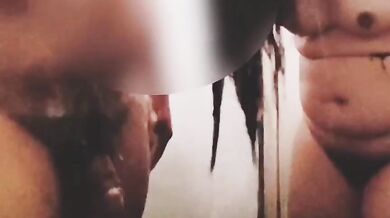 Filipina wife gets deepthroat then a creampie in another house best blowjob