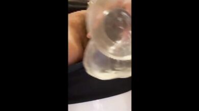 Office lady in tight suit gets fucked by her own fingers during boring meetings