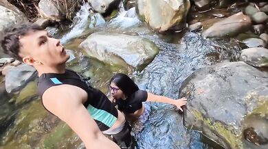 Final part raw public fucking river cum dump she let it drip everywhere