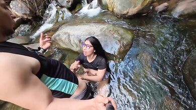 Final part raw public fucking river cum dump she let it drip everywhere