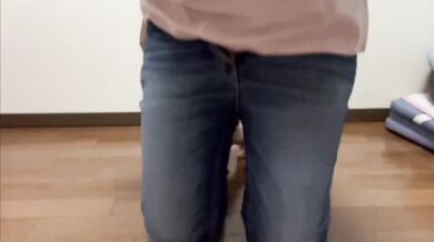 Gushing alone to asian jockstrap bulge in college locker room