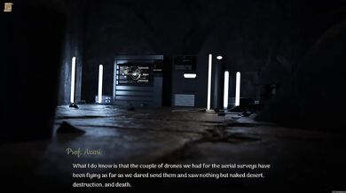 Desert Stalker #79 destroys her big tits in visual novel porn