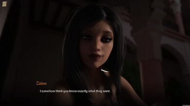 Desert Stalker #79 destroys her big tits in visual novel porn