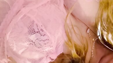 My lace panties driving me wild while I finger myself