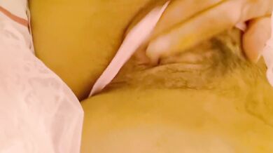 My lace panties driving me wild while I finger myself