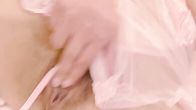 My lace panties driving me wild while I finger myself