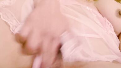 My lace panties driving me wild while I finger myself