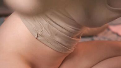 My ass destroyed with different diameter toys big tits brunette pussy wet