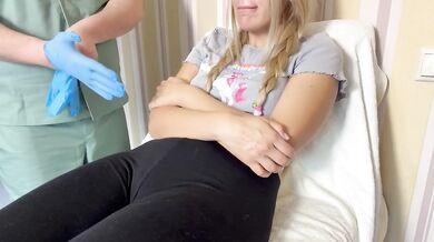 Doctor ripped my pants and fucked me raw in fake hospital