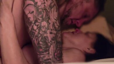 MILF Hotwife Gets Reclaimed by Bisexual Husband After Coming Home