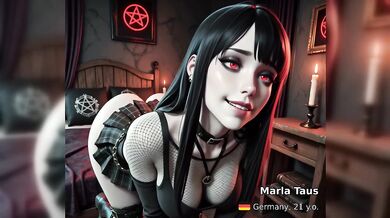 Goth stepsis gets destroyed in POV cum mess