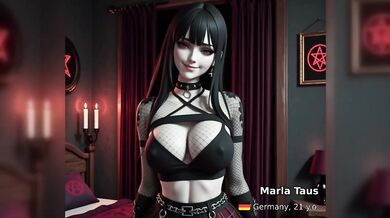 Goth stepsis gets destroyed in POV cum mess