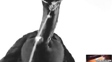 Perfect Ebony Lips Gushing Choked by Deep Sloppy Ass Mouth