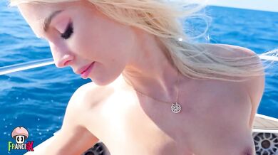Blonde Sirens on Yacht Cream Pies for Days Deepthroat Threesome
