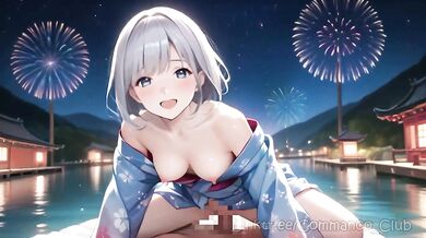 100 Yukata Waifus Ate My Cock During Firework Night Vol2