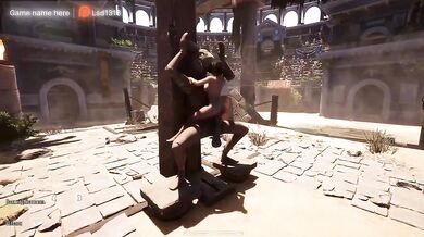 Lara's Secret found the Ancient Temple and monster's huge cock worshiped every inch