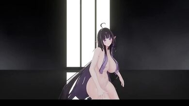 MMD Elf VTuber Gets R18 Nude in Hot Hentai Dance