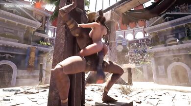 Ancient temple secret Lara found a goblin orgy with futanari mind control slime
