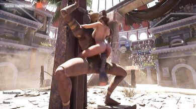 Ancient temple secret Lara found a goblin orgy with futanari mind control slime