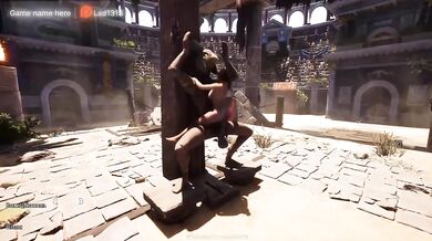 Ancient temple secret Lara found a goblin orgy with futanari mind control slime