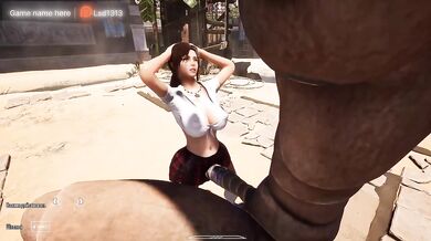 Lara gets a monster cock buried deep in ancient ruins elven bdsm gangbang
