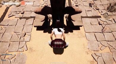 Lara gets a monster cock buried deep in ancient ruins elven bdsm gangbang