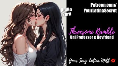 Professor ravaged my pussy while my boyfriend watched and joined in