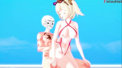 Burnice Gets Destroyed in Sex on the Beach POV Tits & Ass Explosion