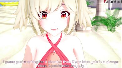 Burnice Gets Destroyed in Sex on the Beach POV Tits & Ass Explosion