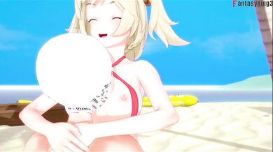 Burnice Gets Destroyed in Sex on the Beach POV Tits & Ass Explosion