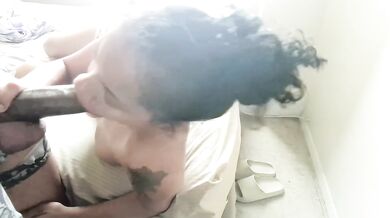 Amateur Ebony Anime Girl T-Shirt Blowjob Huge Cock Deepthroat