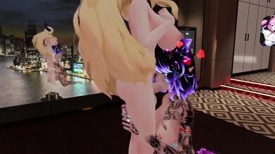 VR Chat fuck fest with silent ex when she destroys me raw