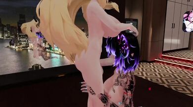 VR Chat fuck fest with silent ex when she destroys me raw