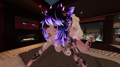 VR Chat fuck fest with silent ex when she destroys me raw