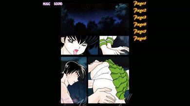 Kagome's purple mantis gets a big ass doggystyle in tentacle hentai