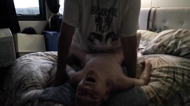 Blonde gets destroyed by cumshot while pussy eating orgasm hits hard