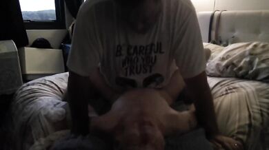 Blonde gets destroyed by cumshot while pussy eating orgasm hits hard