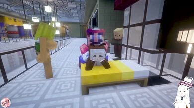 Minecraft Mario Cuckold Husband Fucks Their Asses In Front Of The Wives