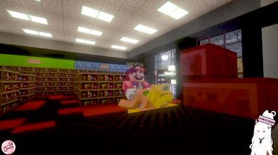 Minecraft Mario Cuckold Husband Fucks Their Asses In Front Of The Wives