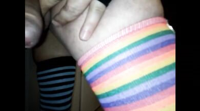 Sissy strap-on BBC destroyed tight anal dildo