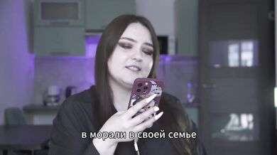 Mistress turned her husband into a slave Russian strap-on facial cumshot femdom goddess