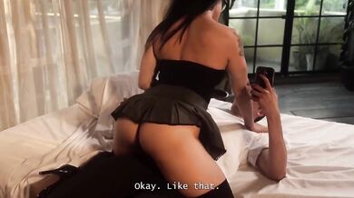 Colombian stepmom's raw anal hole wrecked by nerdboy in bed