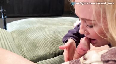 Milf handjob so deep she choked on his cock deep throat cumshot live