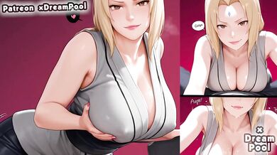 Naruto Tsunade big tits hentai ruined by xDreamPool raw uncensored blowjob