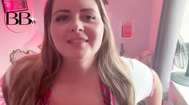 Bella Binks Schoolgirl Gets Stretched By Fat Toys Bursting Her Blonde Cunt