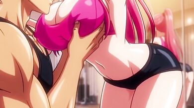 Gym trainer gets milf yoga pants stretched by big dick hentai