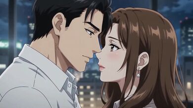 Late night office fantasy destroyed by juicy futanari anal gangbang