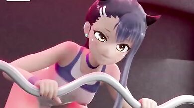 Alumna Caliente gets ravaged by her 3D gym instructor